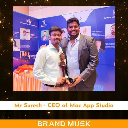 Mr Divakar, Founder of Brand Musk with Mr Suresh CEO of Mac App Studio