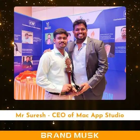 Mr Divakar, Founder of Brand Musk with Mr Suresh CEO of Mac App Studio